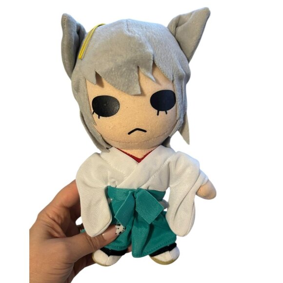 Kamisama Kiss Tomoe Plush Anime Doll 9 in White Kimono Green Bow Licensed Toy - Picture 1 of 7